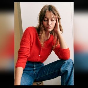 Sezane Gaspard Cardigan - Red XS